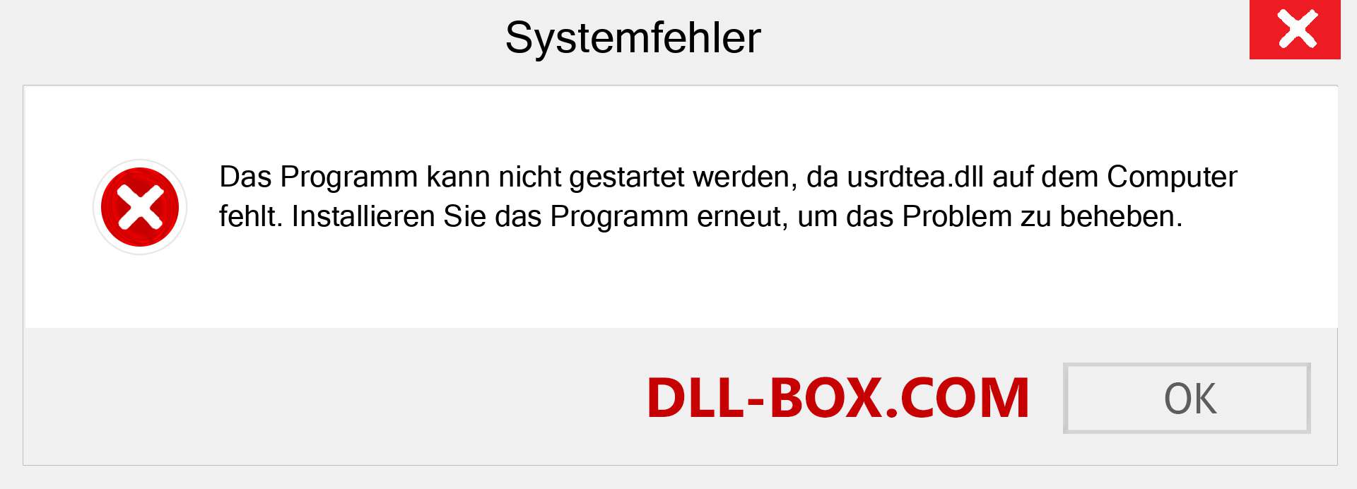 usrdtea.dll-Datei fehlt?. Download für Windows 7, 8, 10 - Fix usrdtea dll Missing Error unter Windows, Fotos, Bildern